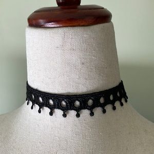 Trendy Black Lace Victorian Goth Choker